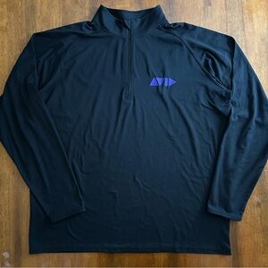 AVID Technology Quarter Zip Pullover Men’s XL Black | Pro Tools Media Production
